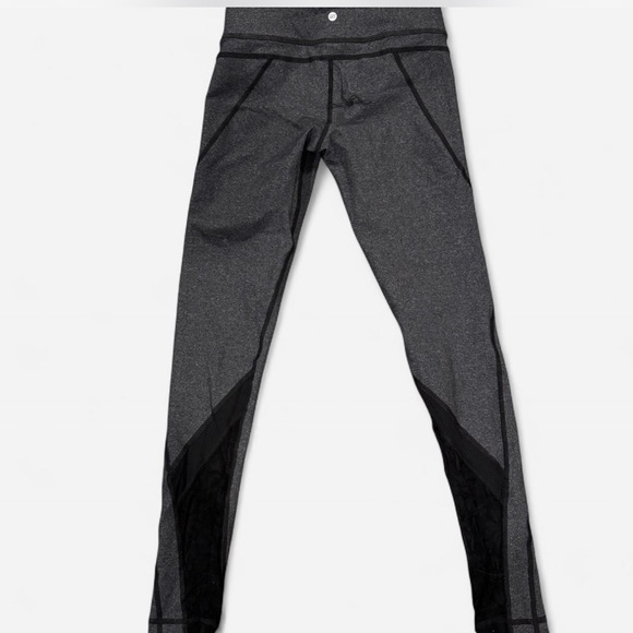 Vimmia Charcoal and Black Active Leggings with Lace detail - Picture 2 of 5